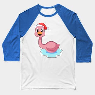 Flamingo Christmas Christmas hat Baseball T-Shirt